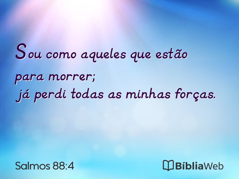 Salmos 88:4 em imagem para compartilhar