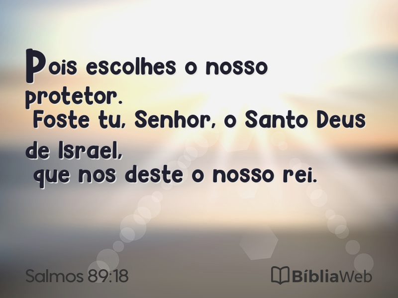 Salmos 89:18 em imagem para compartilhar