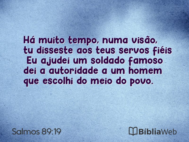 Salmos 89:19 em imagem para compartilhar