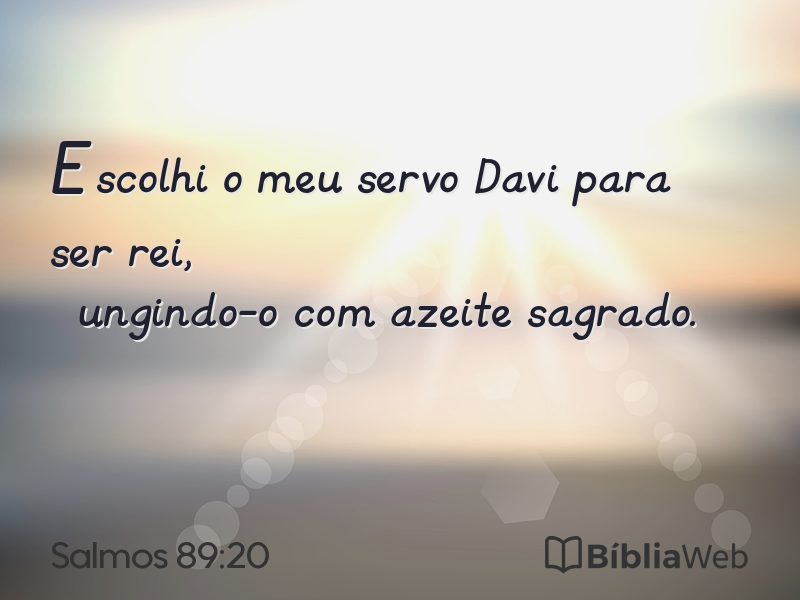Salmos 89:20 em imagem para compartilhar