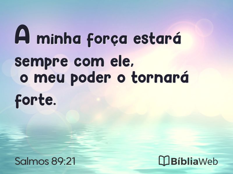 Salmos 89:21 em imagem para compartilhar