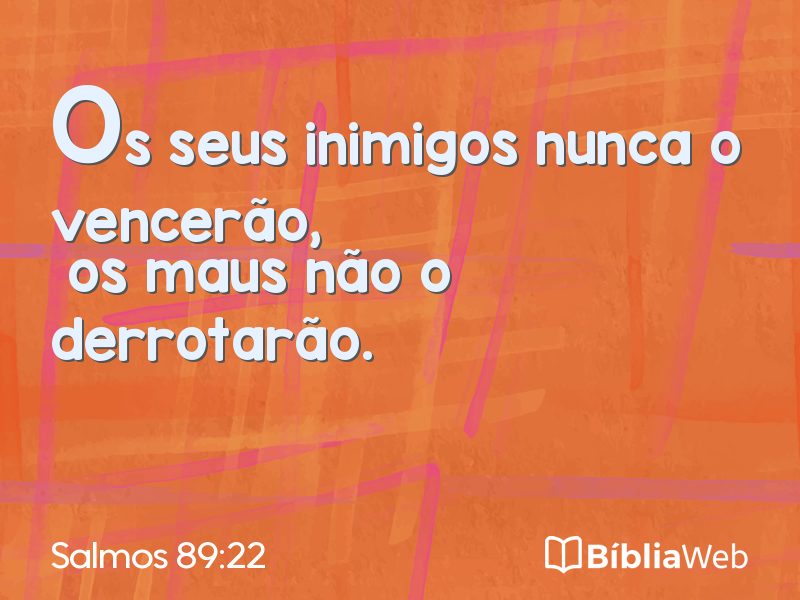 Salmos 89:22 em imagem para compartilhar