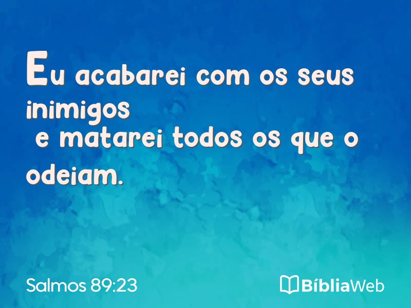 Salmos 89:23 em imagem para compartilhar