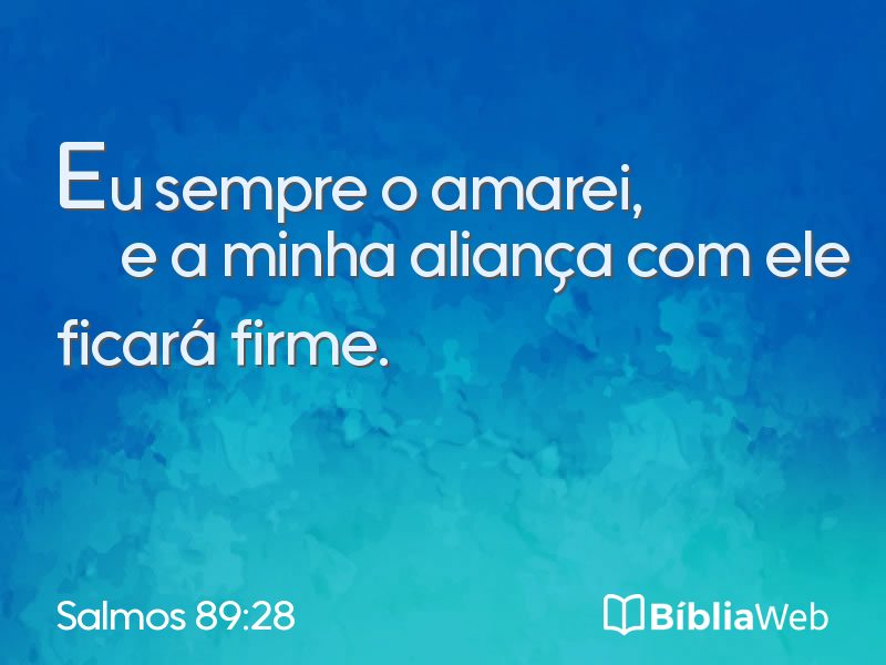 Salmos 89:28 em imagem para compartilhar