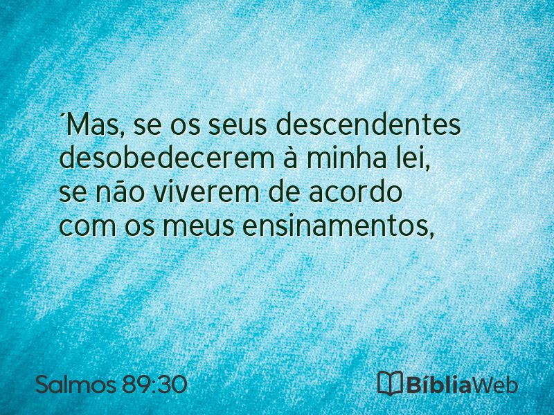 Salmos 89:30 em imagem para compartilhar