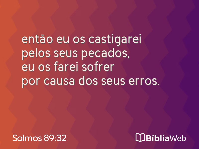 Salmos 89:32 em imagem para compartilhar