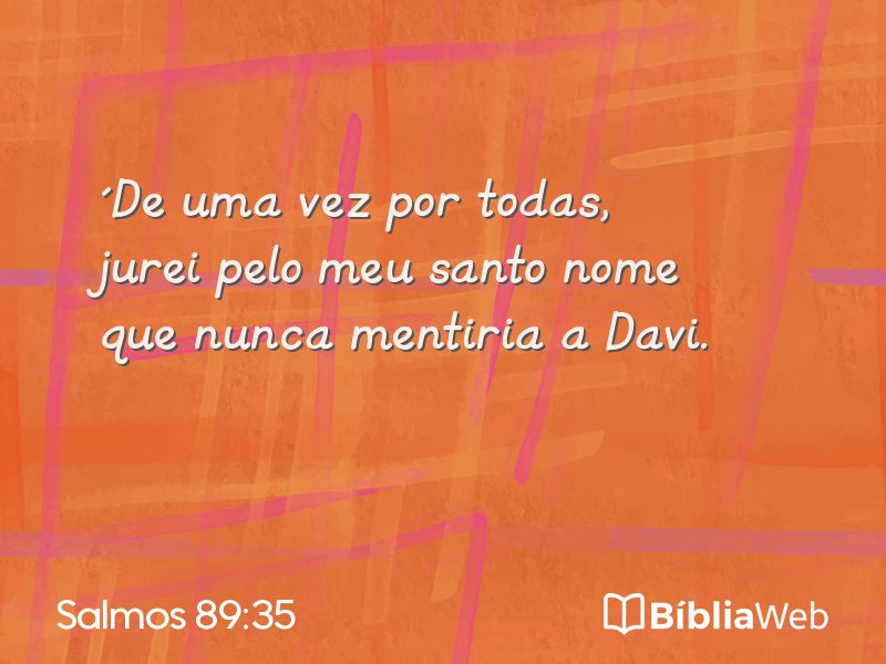 Salmos 89:35 em imagem para compartilhar