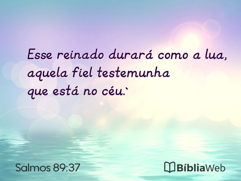 Salmos 89:37 em imagem para compartilhar