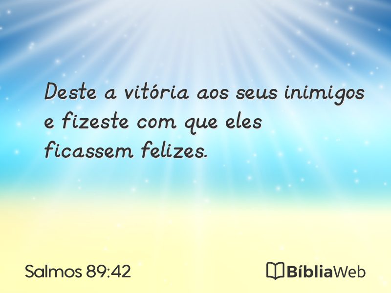 Salmos 89:42 em imagem para compartilhar