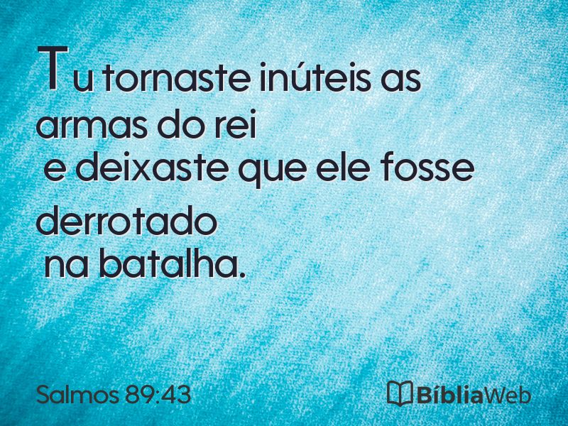 Salmos 89:43 em imagem para compartilhar