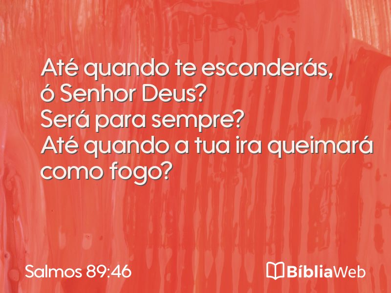 Salmos 89:46 em imagem para compartilhar