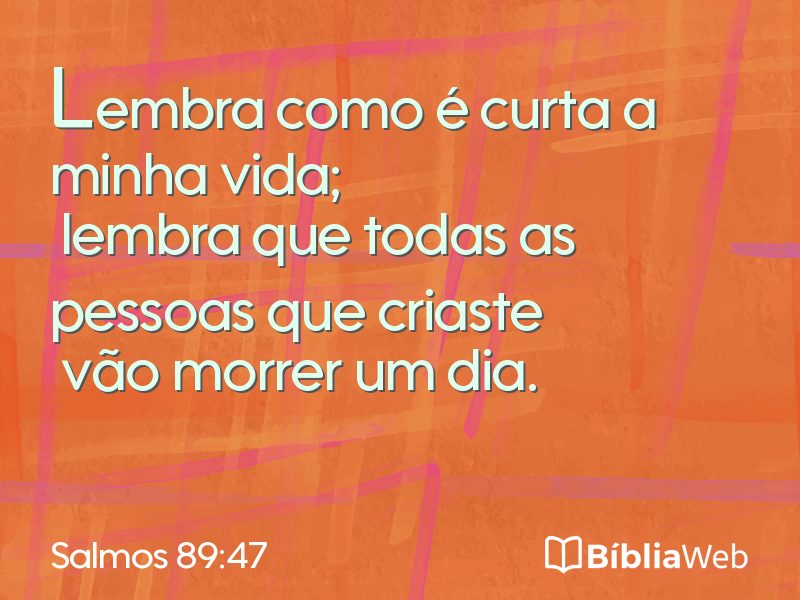Salmos 89:47 em imagem para compartilhar