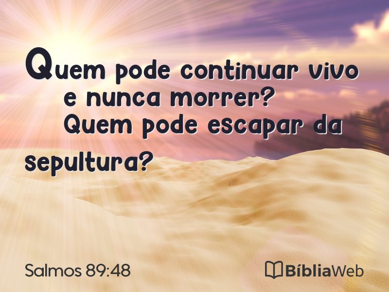 Salmos 89:48 em imagem para compartilhar