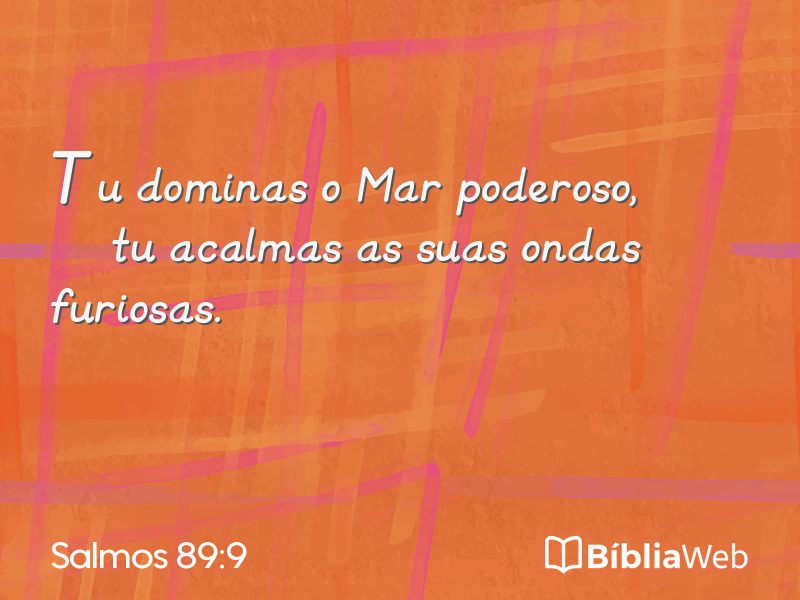 Salmos 89:9 em imagem para compartilhar