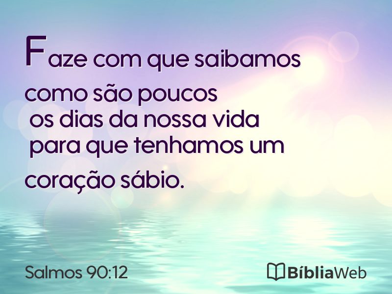 Salmos 90:12 em imagem para compartilhar