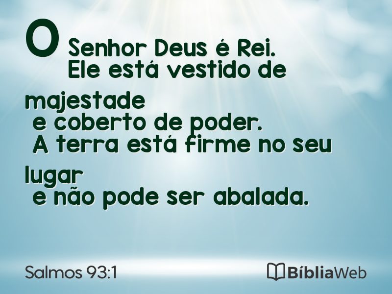 Salmos 93:1 em imagem para compartilhar