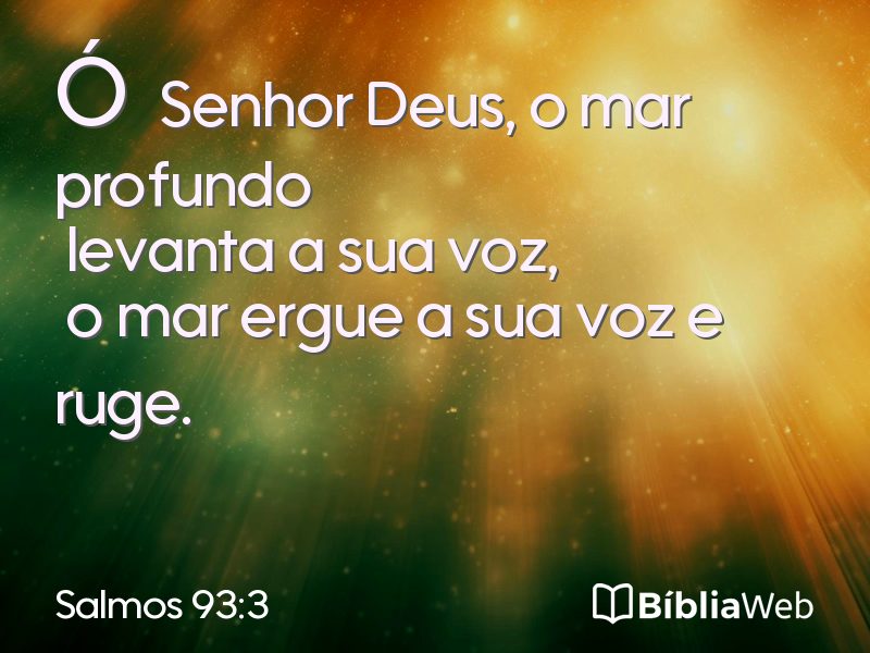 Salmos 93:3 em imagem para compartilhar