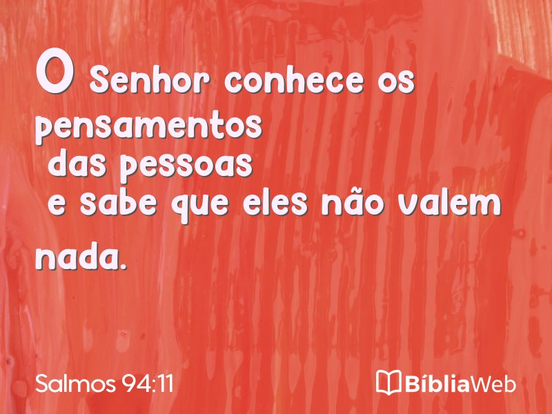 Salmos 94:11 em imagem para compartilhar