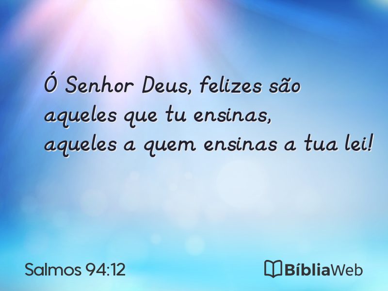 Salmos 94:12 em imagem para compartilhar