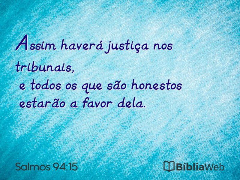 Salmos 94:15 em imagem para compartilhar