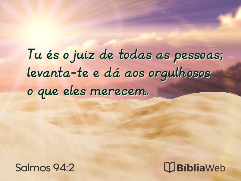 Salmos 94:2 em imagem para compartilhar
