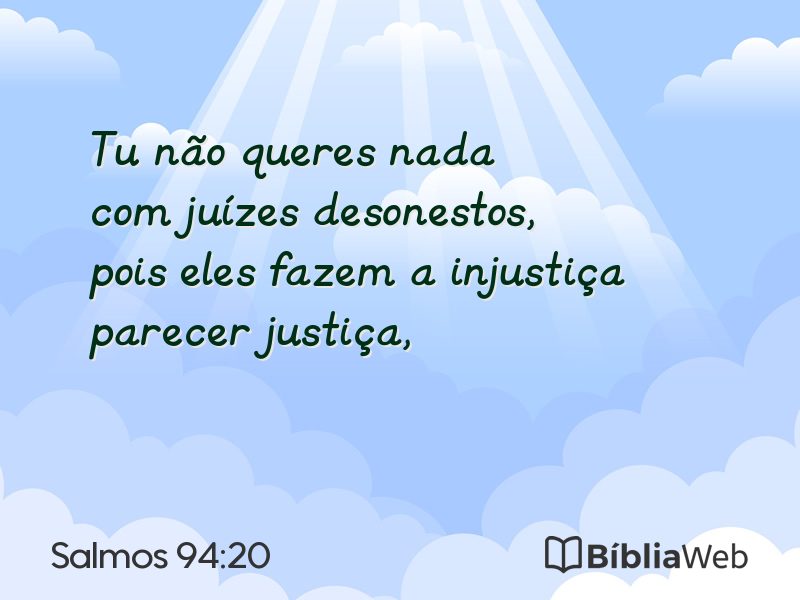 Salmos 94:20 em imagem para compartilhar