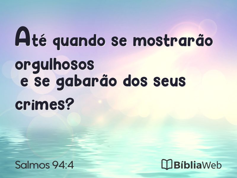 Salmos 94:4 em imagem para compartilhar