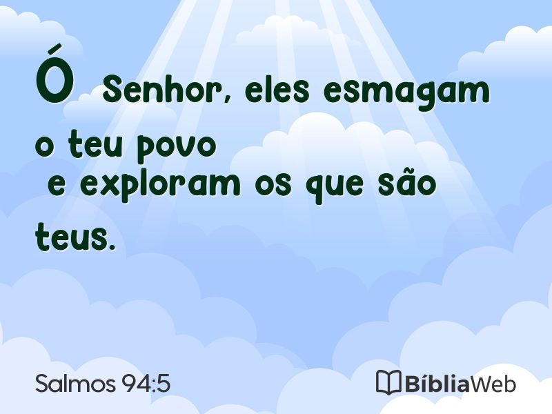 Salmos 94:5 em imagem para compartilhar
