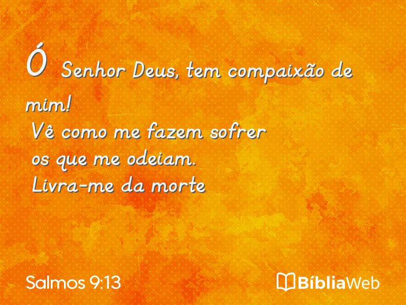 Salmos 9:13 em imagem para compartilhar