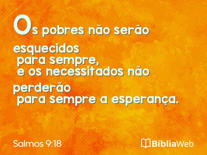Salmos 9:18 em imagem para compartilhar