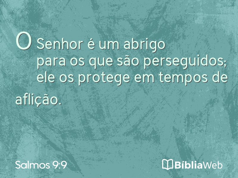 Salmos 9:9 em imagem para compartilhar