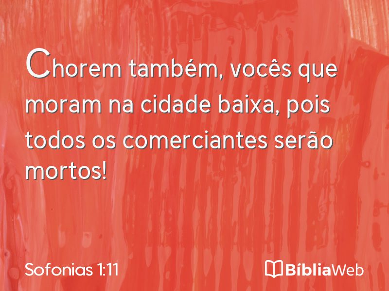 Sofonias 1:11 em imagem para compartilhar