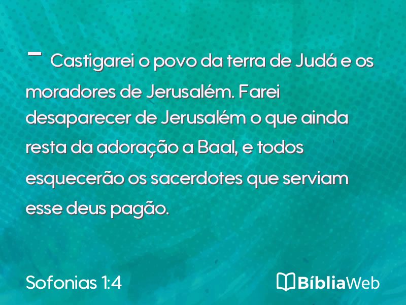 Sofonias 1:4 em imagem para compartilhar