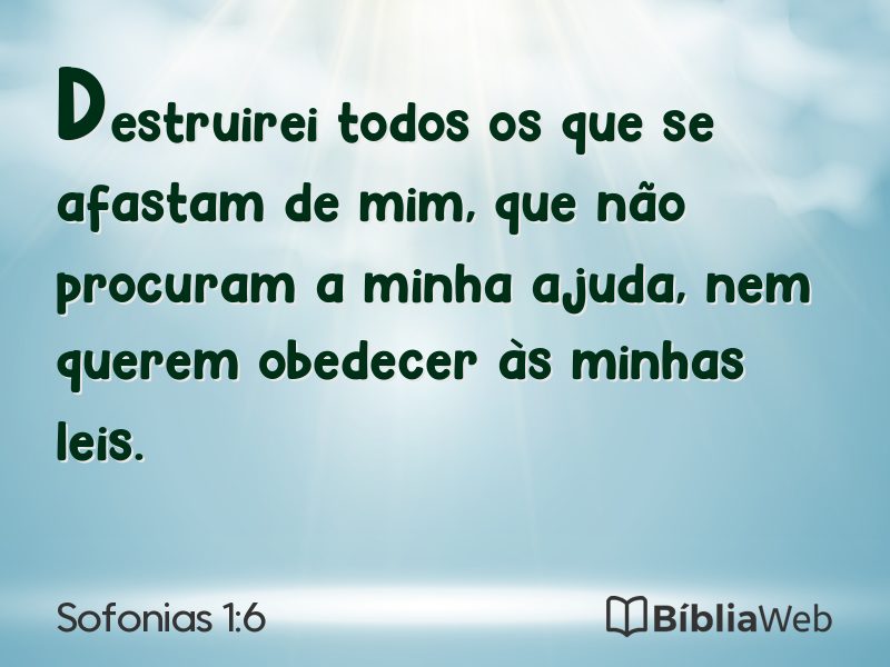 Sofonias 1:6 em imagem para compartilhar