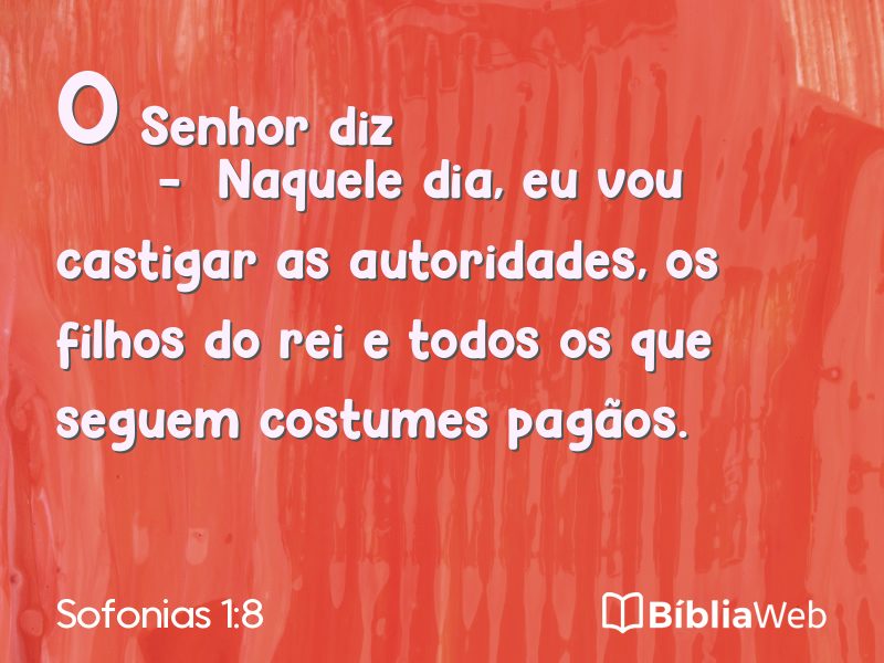 Sofonias 1:8 em imagem para compartilhar