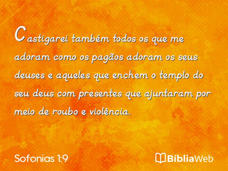 Sofonias 1:9 em imagem para compartilhar