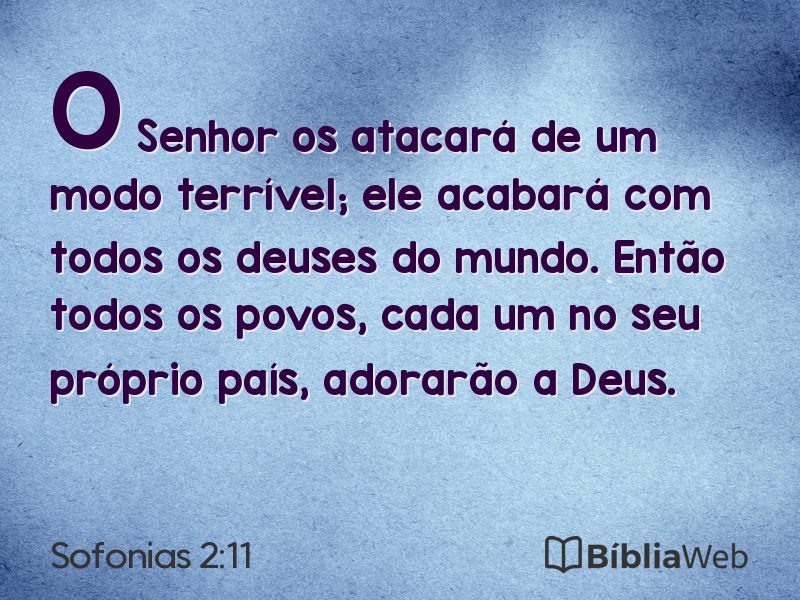 Sofonias 2:11 em imagem para compartilhar