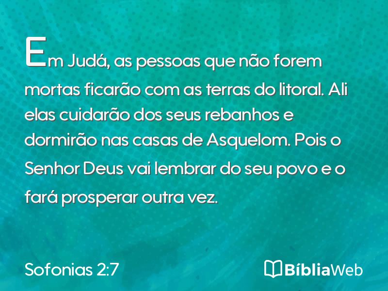 Sofonias 2:7 em imagem para compartilhar