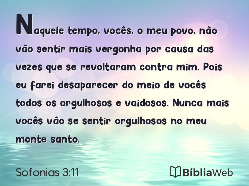 Sofonias 3:11 em imagem para compartilhar