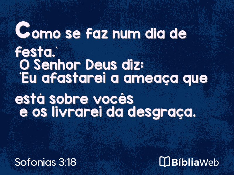 Sofonias 3:18 em imagem para compartilhar