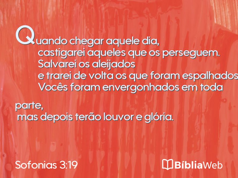 Sofonias 3:19 em imagem para compartilhar