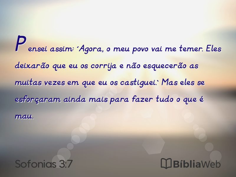 Sofonias 3:7 em imagem para compartilhar