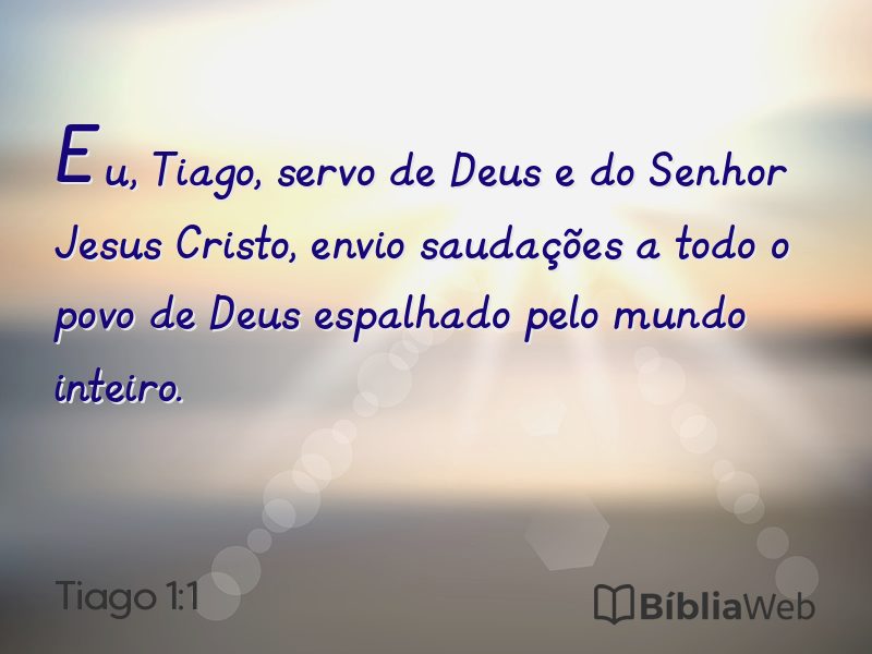 Tiago 1:1 em imagem para compartilhar