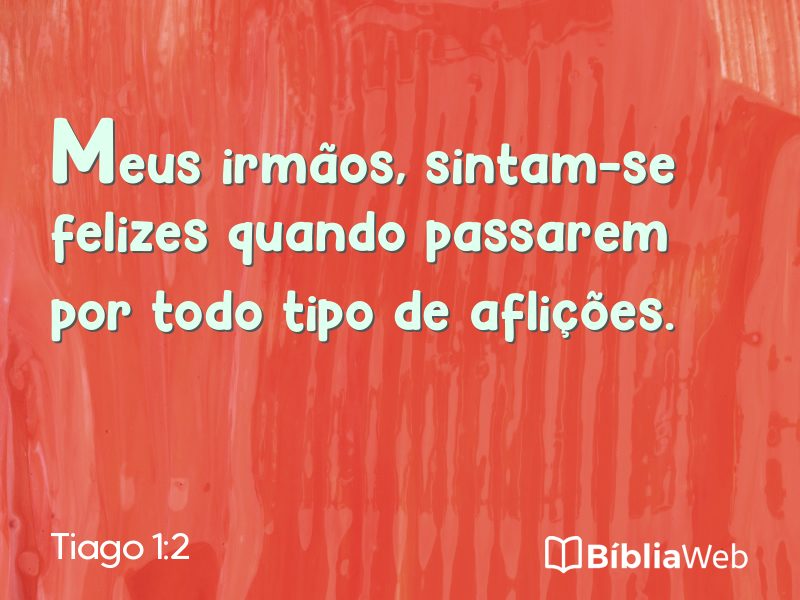 Tiago 1:2 em imagem para compartilhar