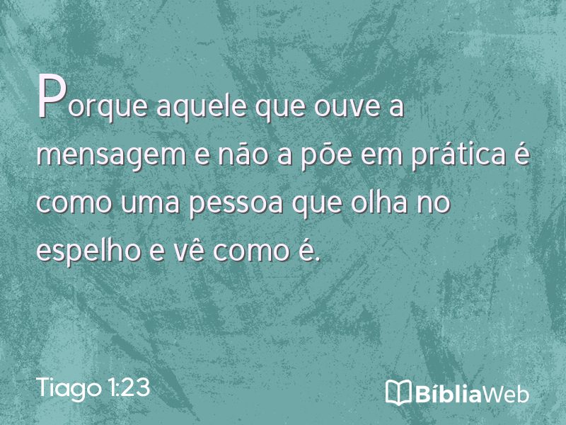 Tiago 1:23 em imagem para compartilhar