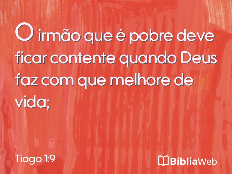 Tiago 1:9 em imagem para compartilhar