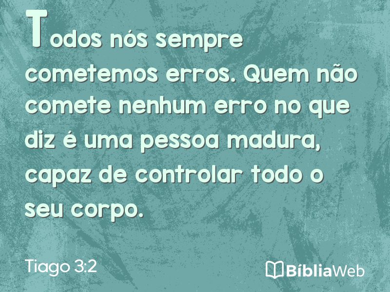 Tiago 3:2 em imagem para compartilhar