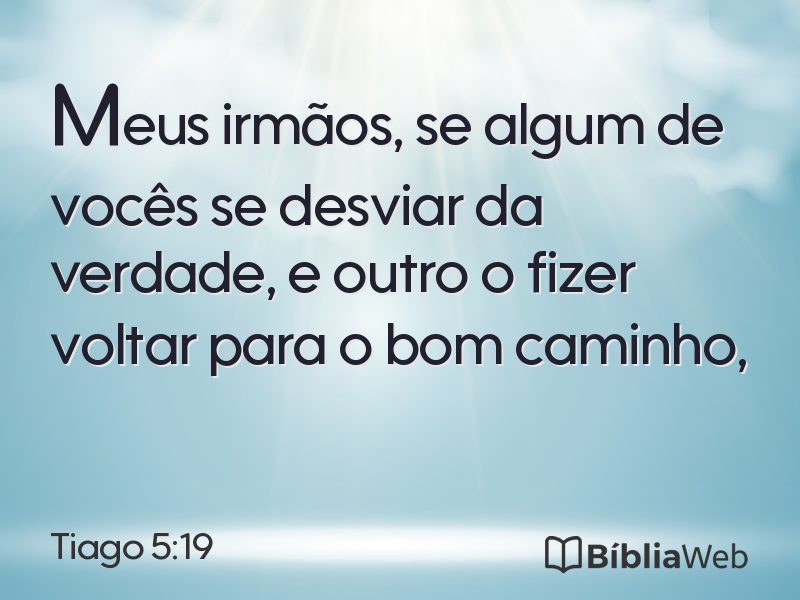 Tiago 5:19 em imagem para compartilhar