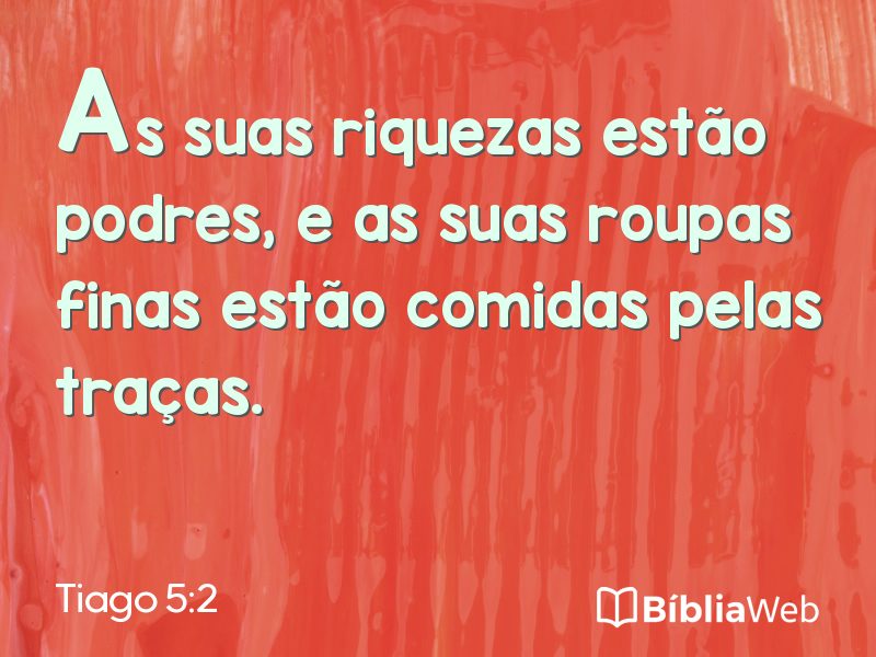 Tiago 5:2 em imagem para compartilhar