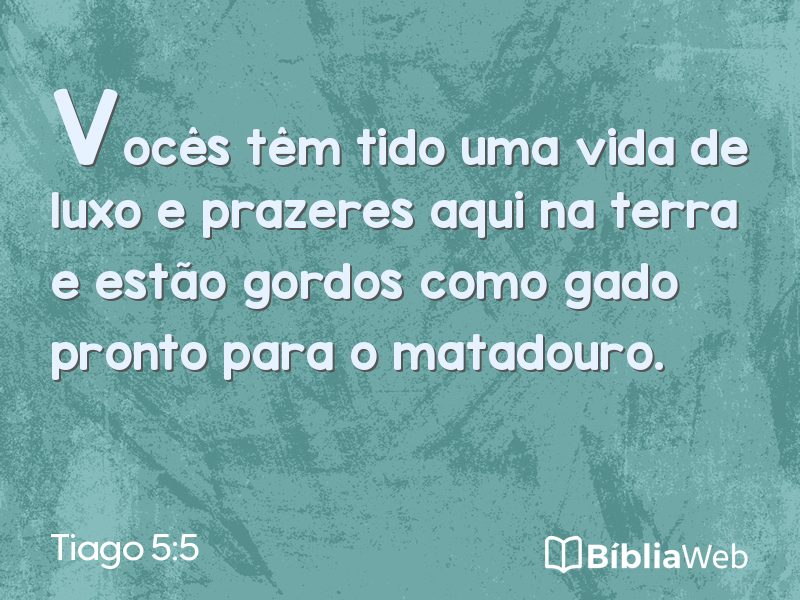 Tiago 5:5 em imagem para compartilhar